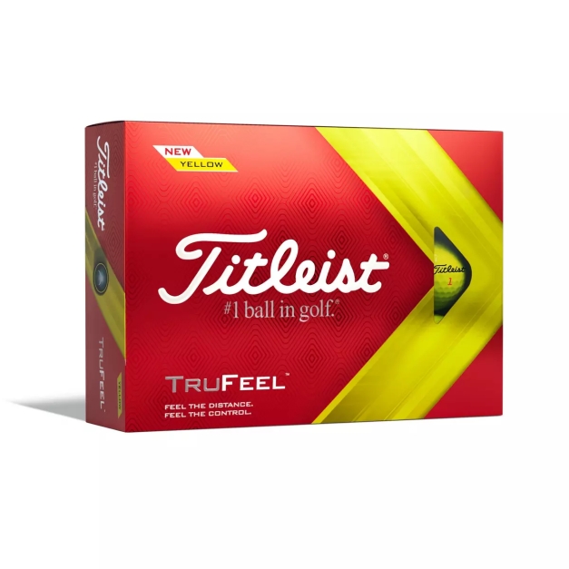 Balle de golf Titleist TruFeel Jaune - Pack de 12 balles